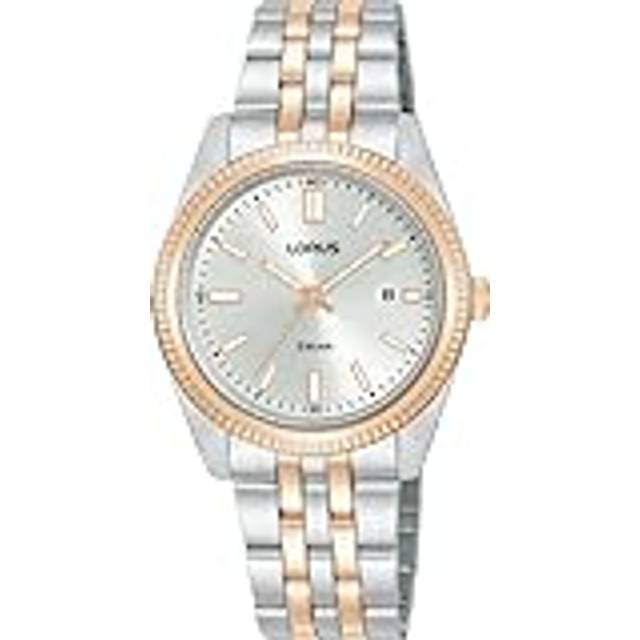 Lorus Two Colour Rose Gold Plated Watch RJ282BX9 - Two Colour/Silver