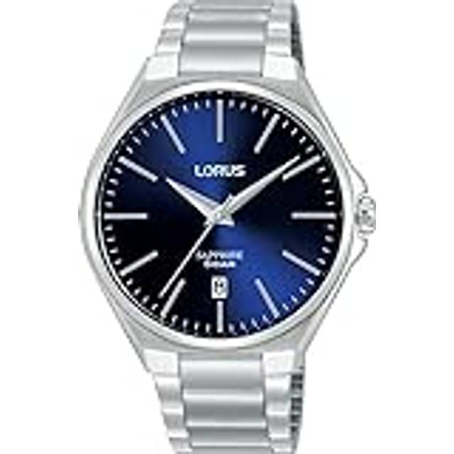 Lorus Men's Sapphire Date Bracelet Strap Watch