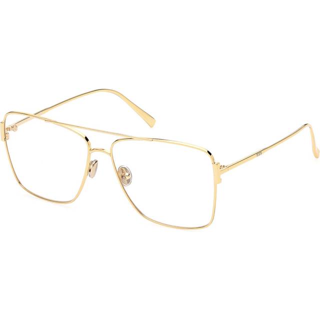 TOD's Women's Gold Aviator Glasses with Demo Lenses and Branded Case. Women Frames - Size: ONE size