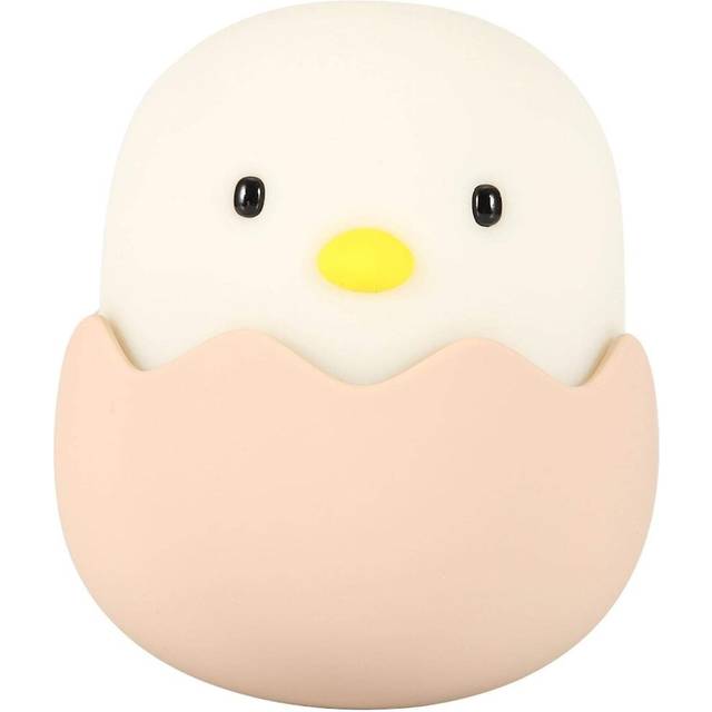 Portable Silicone LED Nursery Night Light USB Kids Toddler Night Light, Cute Chick, Touch Control, for Baby, Kids, Adults(Cool White)