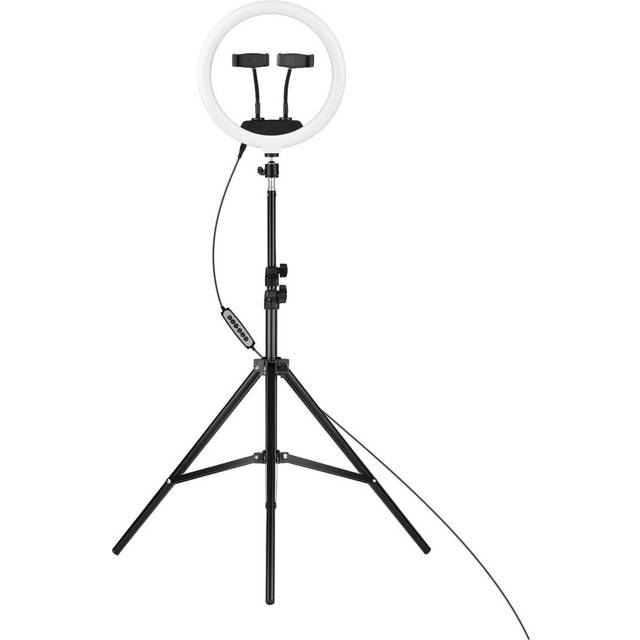 12-in RGB LED Ring Light Dimmable Selfie Circle Lamp Fill-in 10 Brightness Levels for Makeup Photography