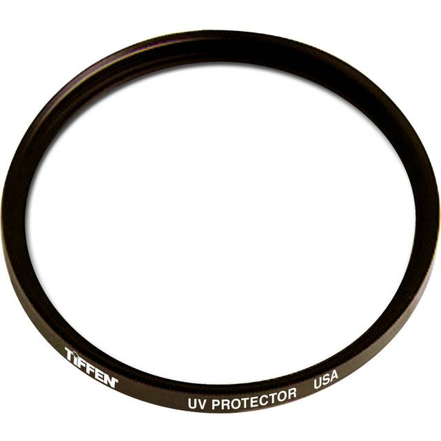 Tiffen 37mm UV Protector Camera Lens Filter with Camera Lens Cleaning Brush Tool Bundle in Clear