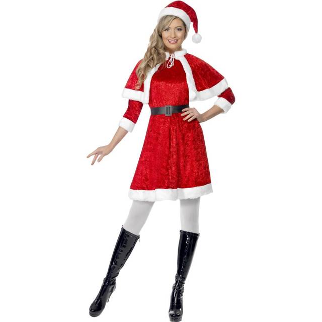 Miss santa ladies fancy dress mrs claus father christmas adults festive costume