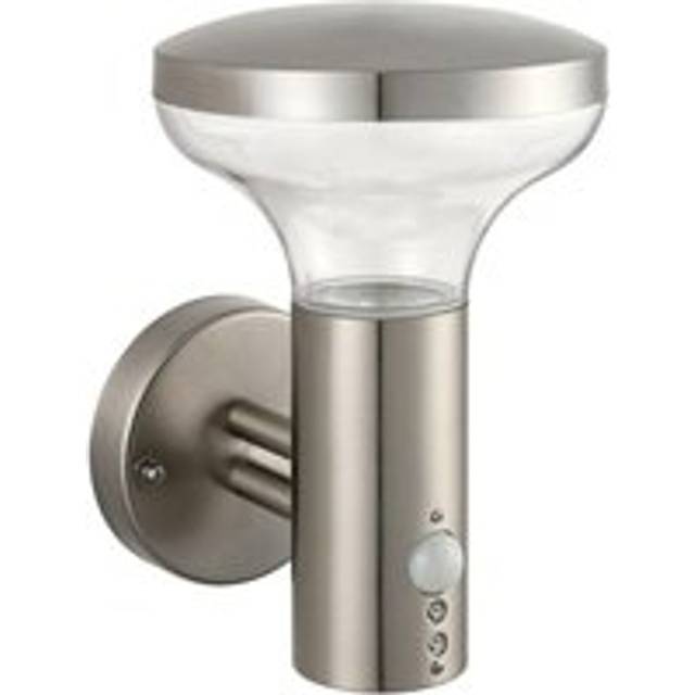 Ip44 outdoor led lamp stainless steel wall pir light modern porch cool white