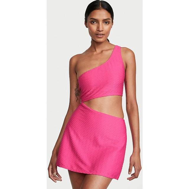 Victoria's Secret Forever Pink Fishnet Swim Dress - forever pink fishnet - SMALL