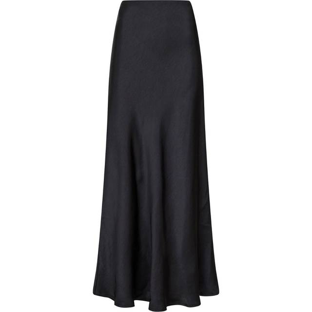 Neo Noir Vicky Heavy Sateen Skirt - Black