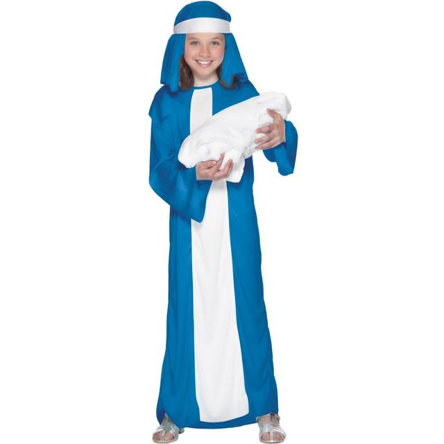 Kids christmas nativity mary fancy dress costume