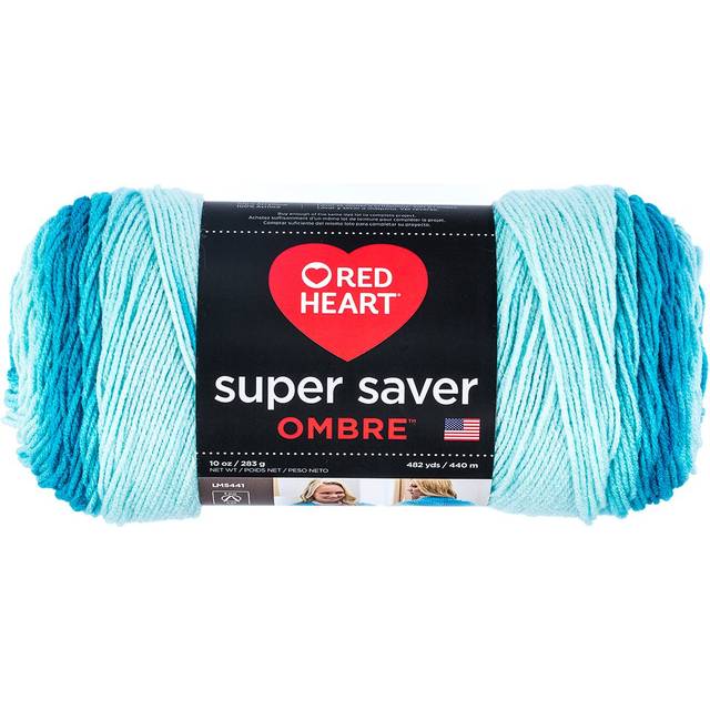 Coats & Clark Super Saver Ombre Yarn  10 oz  Scuba