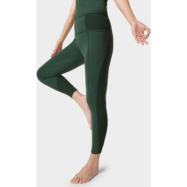 Sweaty Betty Super Soft Ribbed Yoga Leggings - Green