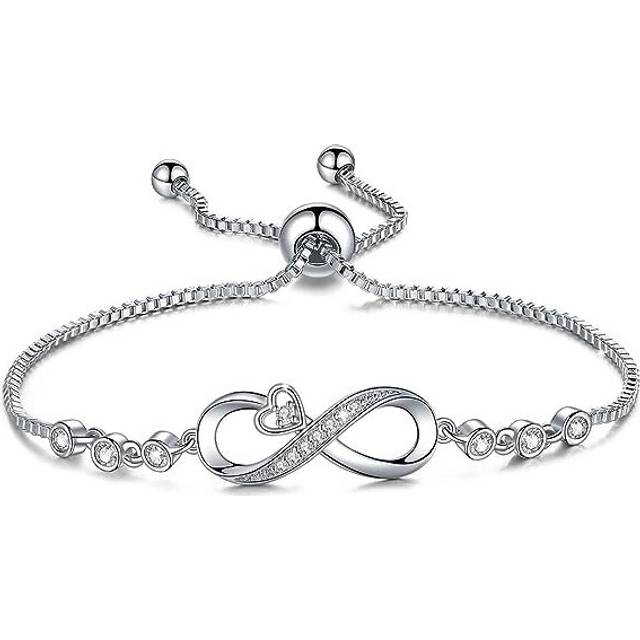 Infinity Love Bracelets for Women Girls, Birthday Mothers Day Jewelry Gifts for Her Girlfriend Wife Mom from Daughter Son
