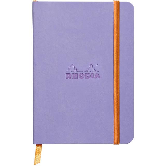 Rhodia Rhodiarama SoftCover Notebook - 72 Dots Sheets - 4 x 5 1/2 - Iris Cover