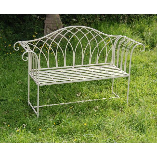 King's Steel Bench - White (94cm H X 110cm W X 40cm D)