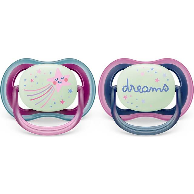 Philips Avent Ultra Air Napp 6-18 månader Grå/Grön 2-pack - Multi