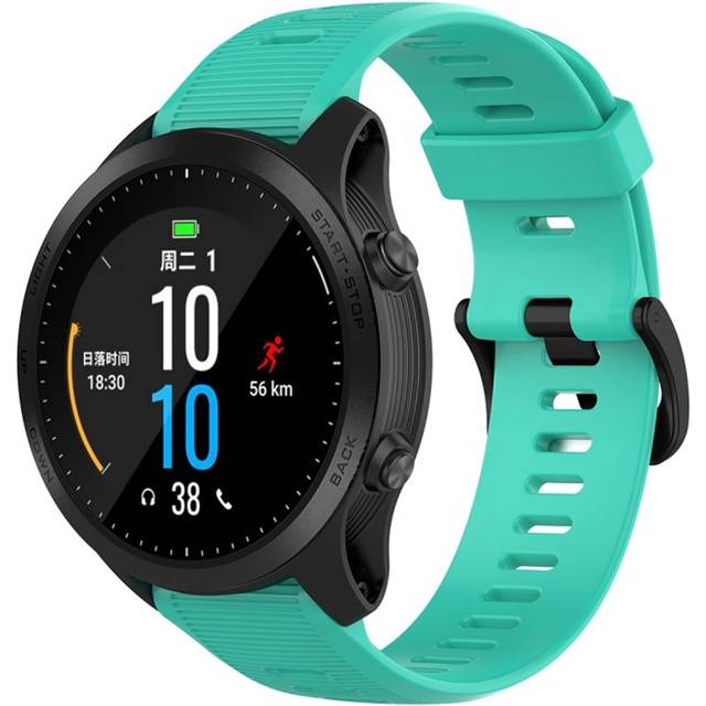 Garmin Forerunner 945 / 935 / Fenix 5 klockarmband i silikon - Cyan