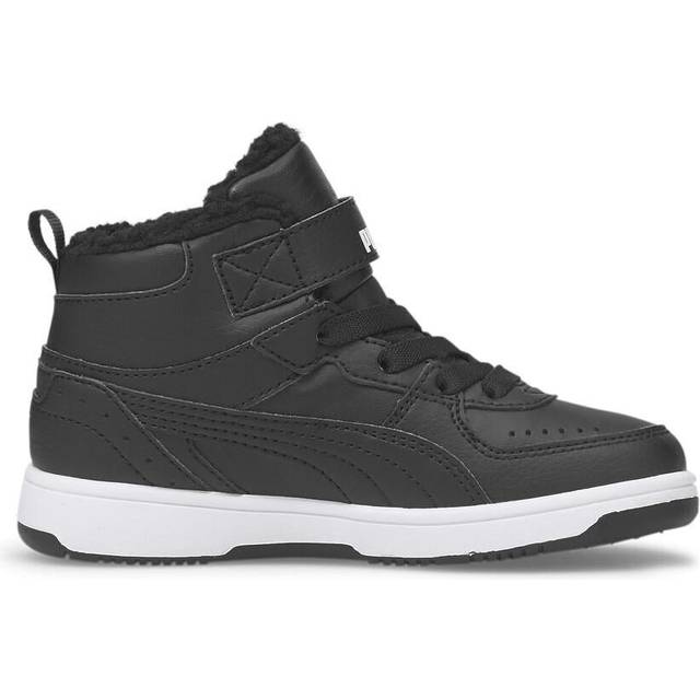 Puma Rebound Joy Fur PS Fodrade Sneakers, Black/White, Stl 29