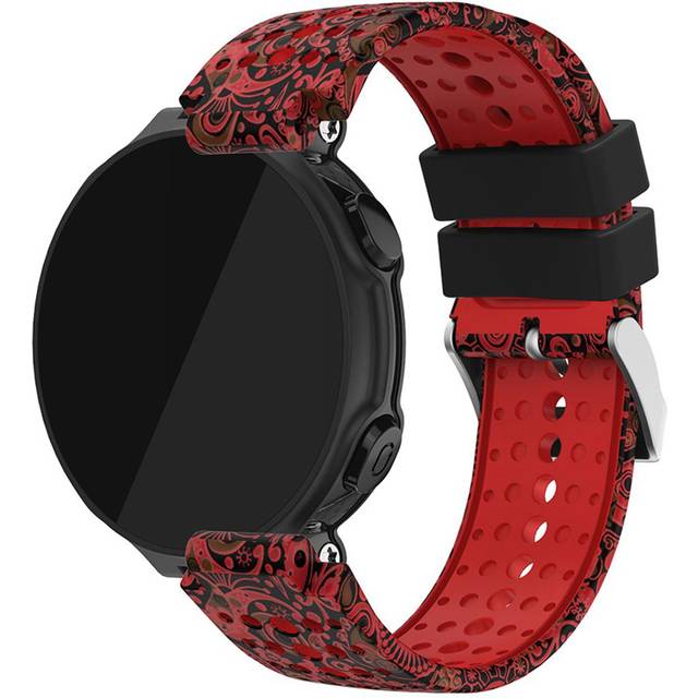 Garmin Forerunner 220 / 230 / 235 / 620 / 630 klockband av silikon - Röd / Svart