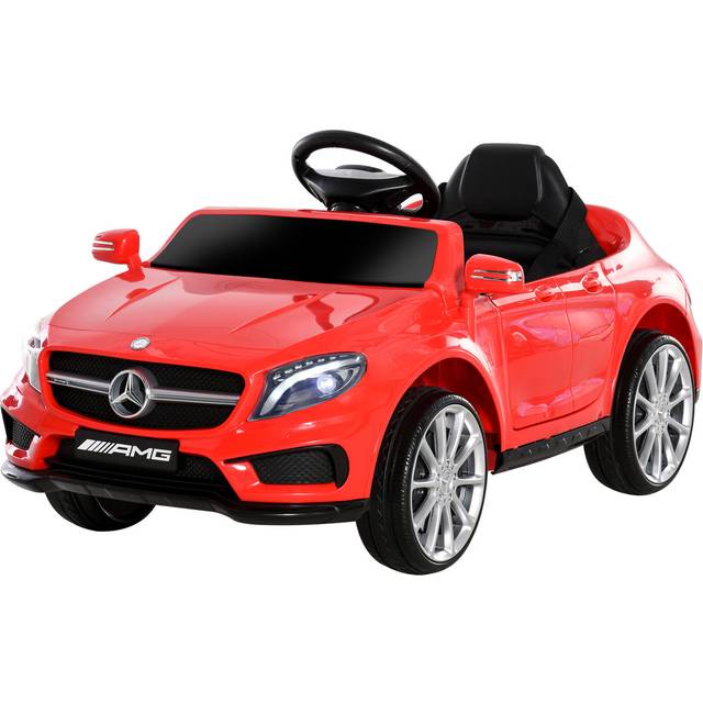 HOMCOM Kids Mercedes Benz Ride On Car 6V - Red, Red