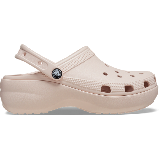 Women's Crocs Classic Platform Clog Women's Quartz Clogs - Cream - Size: UK 6 / eu 38-39 / us w8