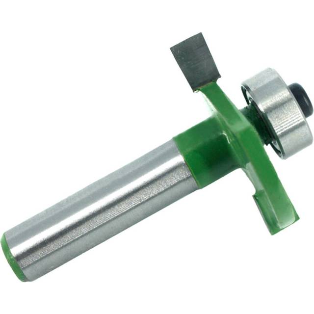 2pc 8mm Shank T-Sloting Router Bit Bit with Bearing Wood Slot Milling Cutter T Type Rabbeting Woodwork Tool for Wood