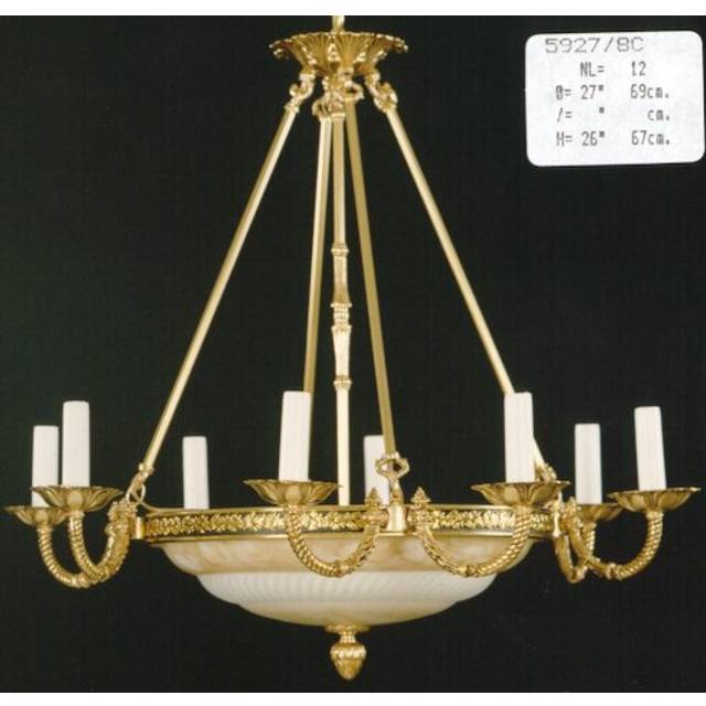 Daughtrey 12-Light Candle-Style Chandelier - Antique Silver (67cm H X 69cm W X 69cm D)