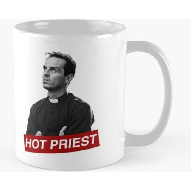 Mugs 11oz HOT PRIEST AMEN Coffee Ceramic Mug Funny Anniversary Novelty Christmas Gift