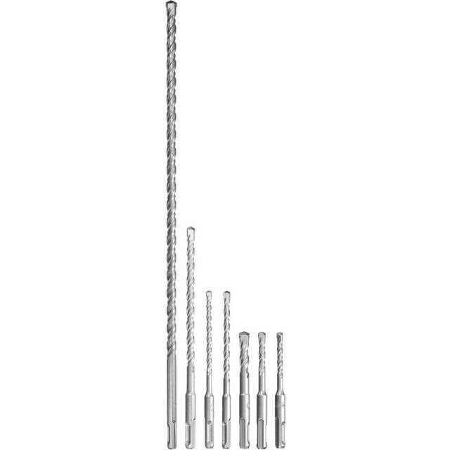 7pcs 6-12mm SDS Plus Shank Electric Hammer Drill Bit Set Carbide Tip Masonry Concrete Brick Drill Bit