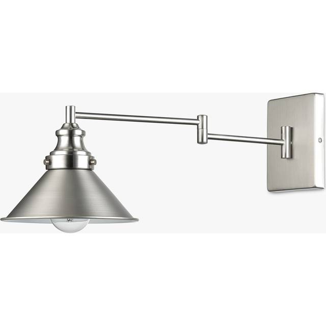 John Lewis Tobias Adjustable Wall Light, Nickel