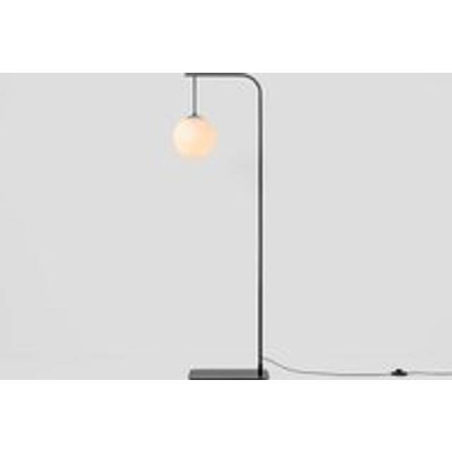 Charcoal grey corner floor lamp