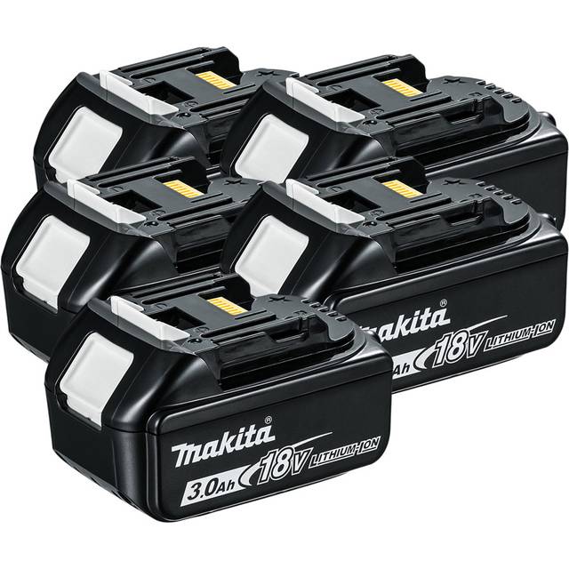 Makita - 5 x Genuine BL1830 18v 3.0ah Li-Ion lxt Lithium Ion Battery New Star Batt
