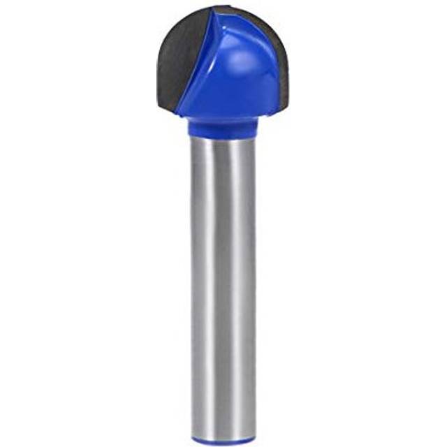Router Bit 1/4 Shank 1/2 Cutting Dia. Core Box 2 Flutes Carbide Tip for Carpentry Woodworking Milling Cutter Tool