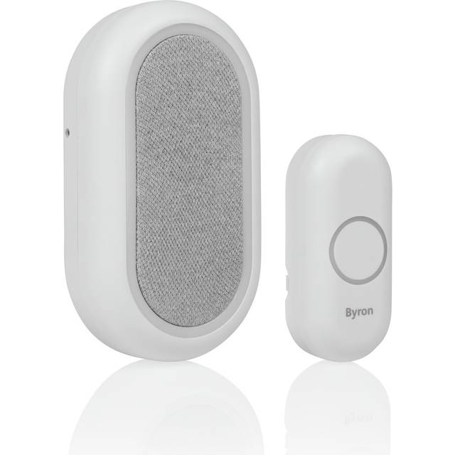 Byron DBY-23562BS 200m 90DB Plug-In Doorbell - Single, White