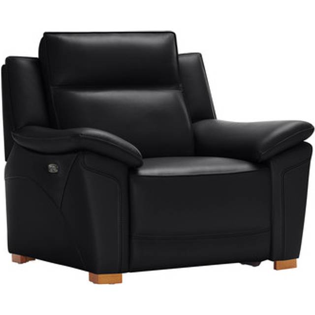 Midnight Leather Sofas - Electric Recliner Armchair - Dune Range - Oak Furnitureland