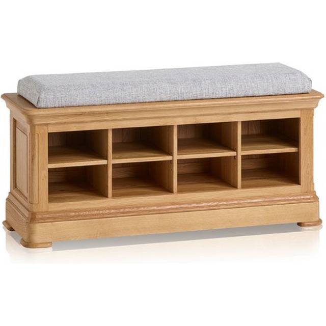Handmade 100% Solid Natural Oak Hallway Furniture and Storage - Shoe Storage - Canterbury Range - Oak Furnitureland