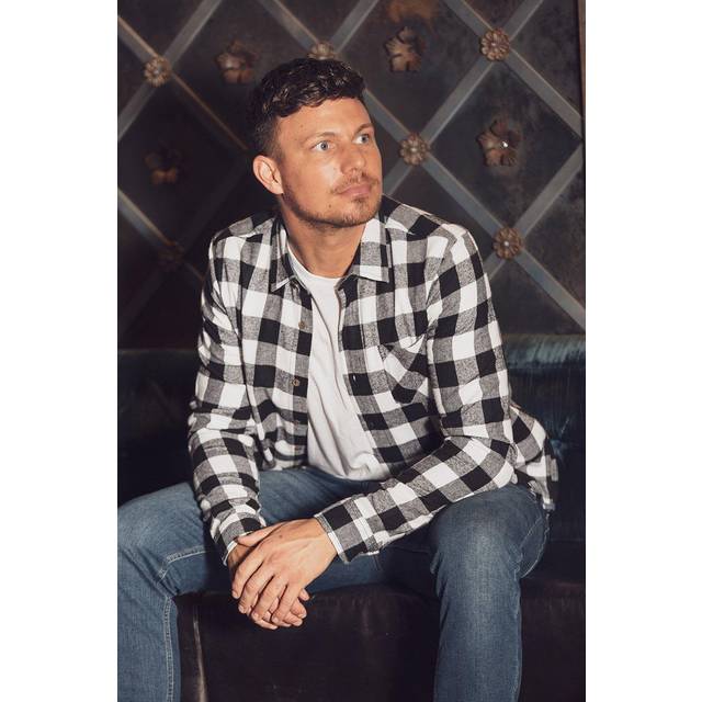 (WHITE/BLACK, Small) Brave Soul Jack Long Sleeve Check Shirt