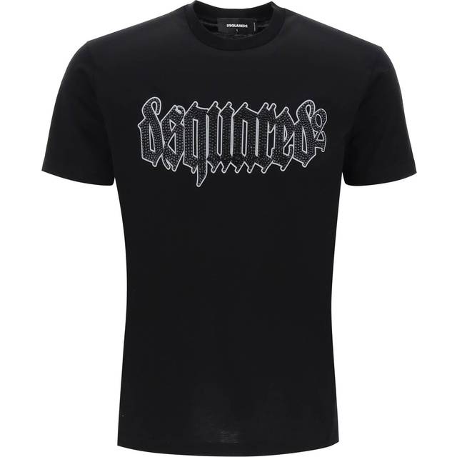 Cotton D2 GOTHIC Loose Fit T-Shirt with Rhinestones size M (M)