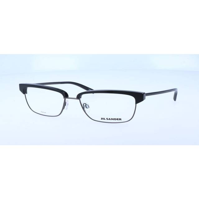 Jil Sander J 2011 A Men&#39;s Eyeglasses Black Size 56 (Frame Only) - Blue Light Block Available (56)