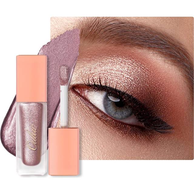 Oulac Liquid Glitter Eyeshadow Liquid Eyeshadow Metallic Eyeshadow Shimmer Eyeshadow Liquid Eyeliner Non-sticky One-Swipe Coverage with Quic