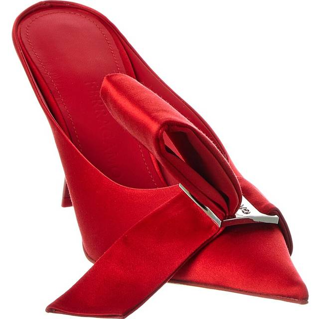 Ferragamo Asymmetric Bow Satin Pump