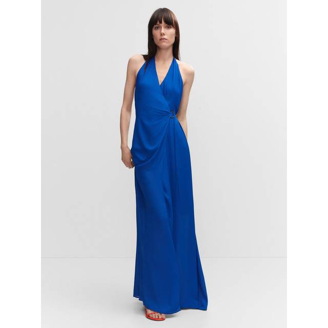 Blue Hoop Long Dress (L)