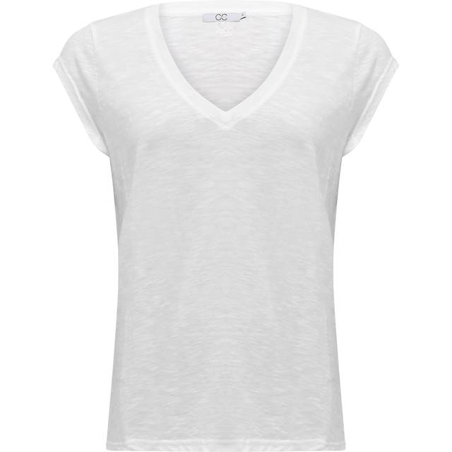 COSTER COPENHAGEN Cc Heart Basic V-Neck T-Shirt |Vit |XS