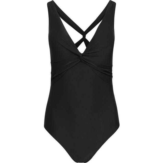 Mountain Warehouse Womens Maldives Slim One Piece Swimsuit - Black - 8