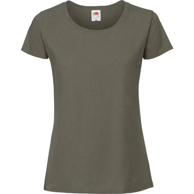 (XL, Deep Green) Fruit Of The Loom Womens/Ladies Ringspun Premium T-Shirt