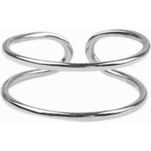 Andywen 925 Sterling Silver Slim Circle Resizable Rings Women Fine Jewelry Triple Thick Rings Women Jewels