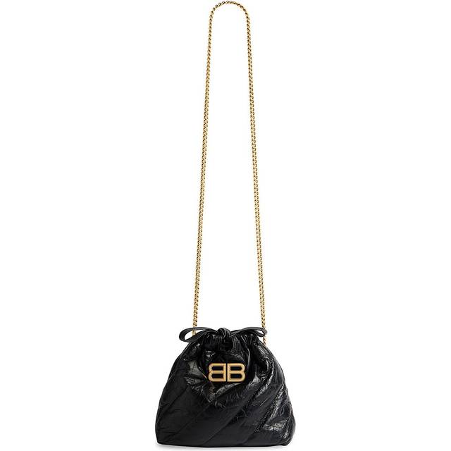 Balenciaga Crush XS Tote Bag Quilted - Black - Women's - Calfskin