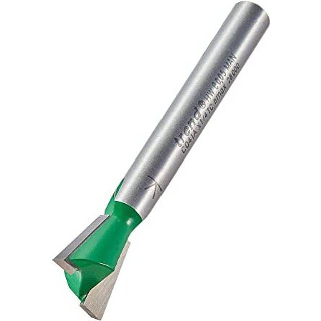 CraftPro Dovetail Router Cutter Bit, 1/4 Inch Shank, 12.7mm Cut Diameter & 104 Degree Spur, Tungsten Carbide Tipped,
