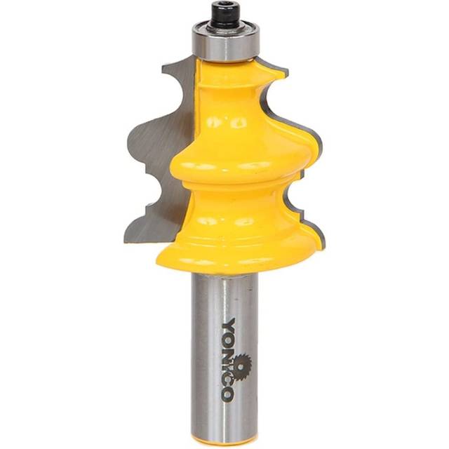 "Yonico 16133 - Architectural Molding Router Bit, Cutting Height: 1-1/2"", Cutting Depth: 1/2"" - 1/2"" Shank"