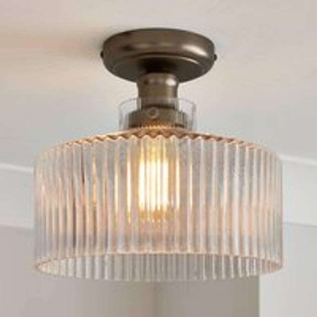 Tobias Semi Flush Ceiling Light - Pewter