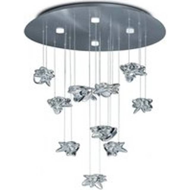 Mantra M5900 Nido Pendant 90cm Round 10 + 4 Lights 60W + 20W LED Chrom