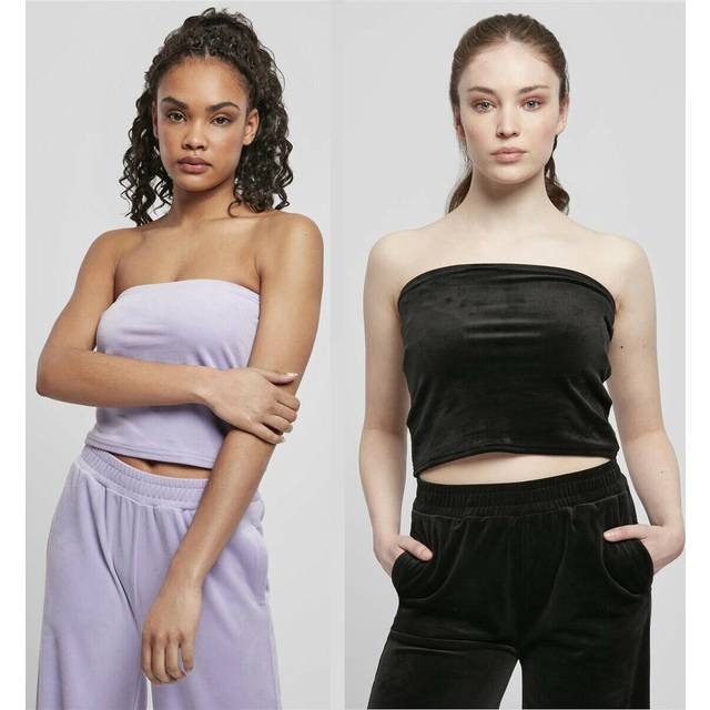 UC Ladies UC Short Velvet Tube Top Purple / M Topp