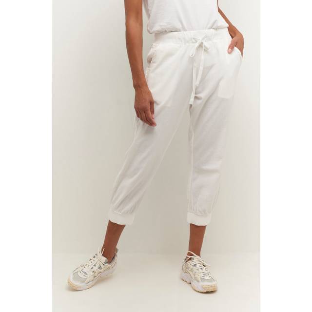 Kaffe, Shorts, Dam, XL, Bomull, Cropped Byxor - white (XL)